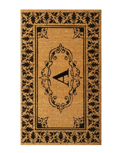 Nuloom Natural Fiber Monogrammed Doormat Rug In Brown