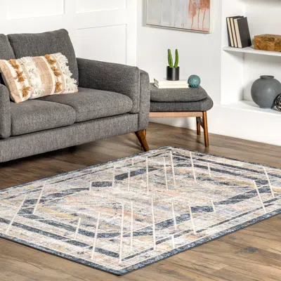 Nuloom Nika Modern Faded Machine Washable Area Rug In Multi