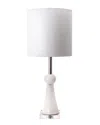 Nuloom 30in Alabaster Bambi Spire Linen Shade Table Lamp