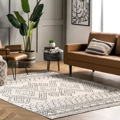 Nuloom Olivia Transitional Moroccan Area Rug In Neutral
