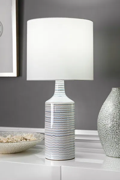 Nuloom Ontario 28" Ceramic Table Lamp In Gray