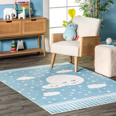 Nuloom Peaceful Night Machine Washable Kids Area Rug In Multi