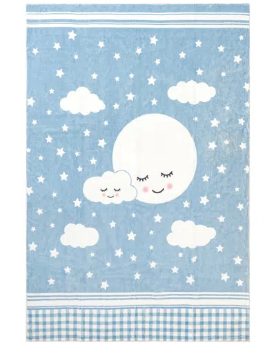 Nuloom Peaceful Night Machine Washable Kids Area Rug In Blue
