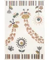 Nuloom Pearl Avianna Giraffe Kids Fringe 5' X 7'6" Area Rug In Beige