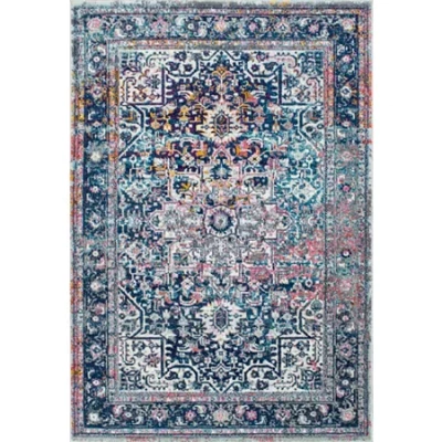 Nuloom Persian Vintage Raylene Rug In Blue