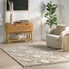 Nuloom Polina Geometric High-low Tasseled Area Rug