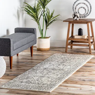 Nuloom Rachel Vintage Fringe Area Rug In Brown