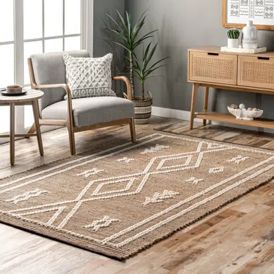 Nuloom Ricki Hand Woven Tribal Flatweave Area Rug In Multi