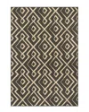 Nuloom Sammi Geometric Trellis Indoor/outdoor Rug In Charcoal