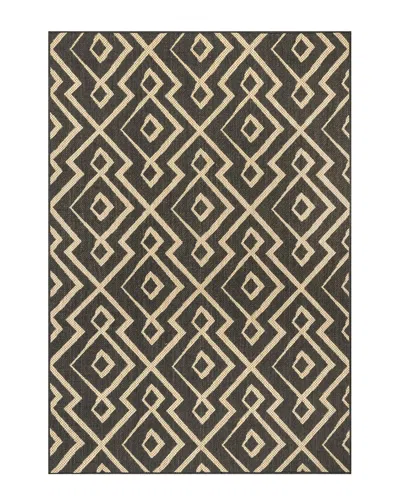 Nuloom Sammi Geometric Trellis Indoor/outdoor Rug In Charcoal