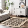 Nuloom Saskia Woven Stripes Jute Area Rug