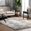 Nuloom Seren Plush Faded Abstract Tassel Area Rug
