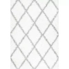 Nuloom Shanna Shaggy Rug In White