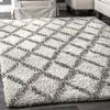Nuloom Sharika Lattice Shaggy Area Rug