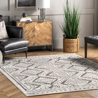 Nuloom Spencer Aztec Trellis Area Rug In Neutral