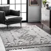 Nuloom Sully Soft Snowflake Textured Tassel Area Rug