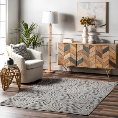 Nuloom Taryn Moroccan Diamond Indoor/outdoor Area Rug In Gray