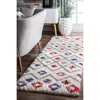 Nuloom Tatyana Moroccan Diamond Trellis Shaggy Area Rug