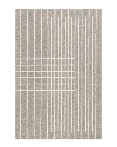 Nuloom Taylee Contemporary Striped Wool Rug In Gray
