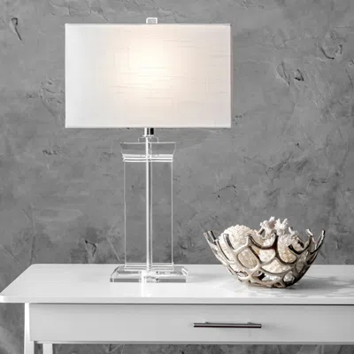 Nuloom Toledo 25" Crystal Table Lamp In Transparent