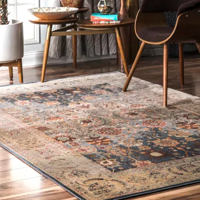 Nuloom Traditional Dorothy Floral Area Rug In Blue