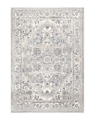 Nuloom Transitional Medallion Gena Rug In White