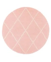Nuloom Varanas Mtvs176b 4' X 4' Round Area Rug In Pink