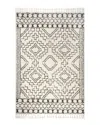 Nuloom Vasiliki Moroccan Tribal Tassel Area Rug In White