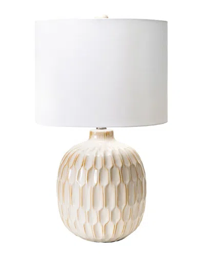 Nuloom Venice Ceramic Table Lamp In White