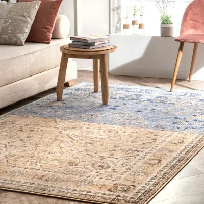 Nuloom Vintage Kirsten Medallion Area Rug In Brown