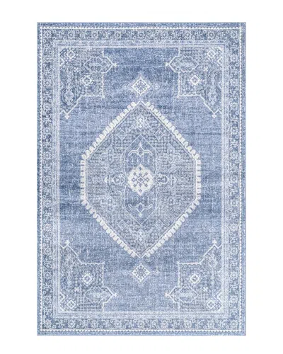 Nuloom Vintage Persian Distressed Isla Rug In Blue