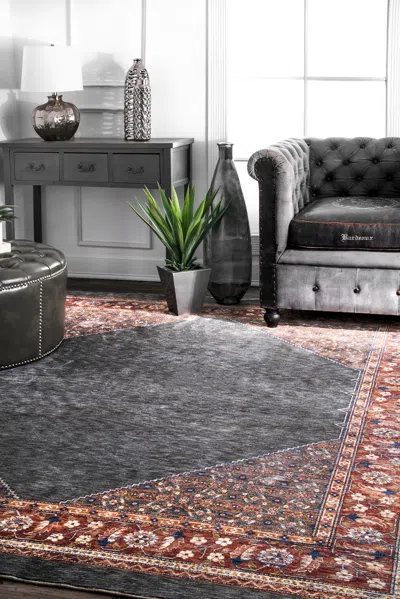 Nuloom Vintage Purnell Floral Area Rug In Multi