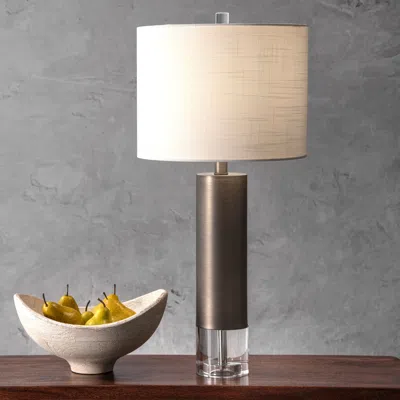 Nuloom Warwick 28" Metal Table Lamp In Metallic