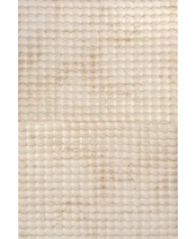 Nuloom Washable Faux Rabbit Jeni 5'x8' Area Rug In Beige