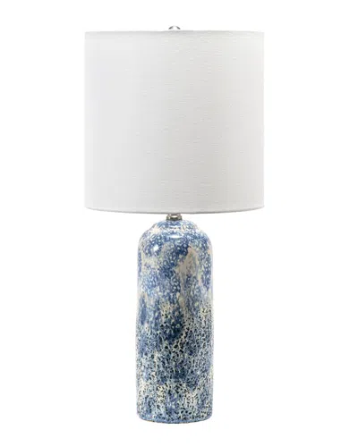 Nuloom Watts 25in Ceramic Table Lamp In Blue