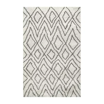 Nuloom Willette Diamond Shaggy Rectangular Rug In Multi