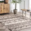Nuloom Zuri Shaggy Banded Tribal Area Rug