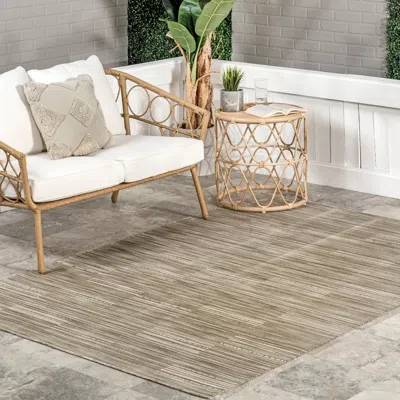 Nuloom Zya Geometric Indoor/outdoor Machine Washable Area Rug In White