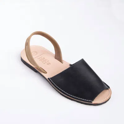 Numa By Spanians Men's Avarcas Flat Sandal In Marine Taupe In Multi