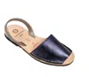 Numa By Spanians Women's Flat Sandals Narrow In Metallic Blue In Blue