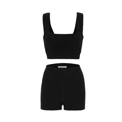 Numbat Women's Black Eve Ribbed  Set