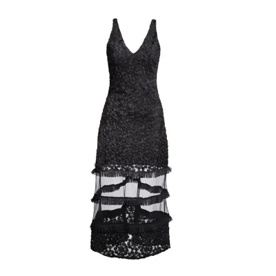 Numbat Women's Black Veritta Lace Mesh  Dress