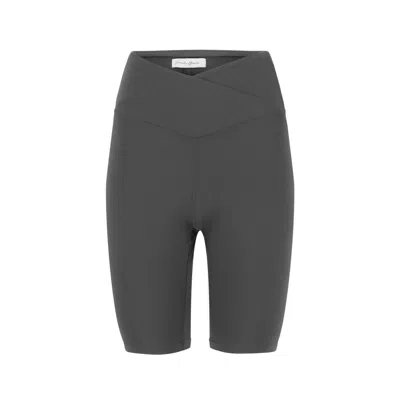 Numbat Women's Blake Biker Stretch High Rise Shorts - Grey
