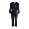 Numbat Women's Blue / Green / Grey Hazel Tartan Jumpsuit With Belt In Blue/green/grey