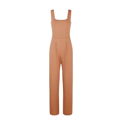 Numbat Women's Brown Ciara Organic Cotton Jumpsuit - Cappuccino