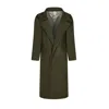 Numbat Women's Green Ivy Long Coat With Removable Belt In Green