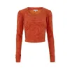 Numbat Women's Yellow / Orange Crop Top - Yellow & Orange In Yellow/orange