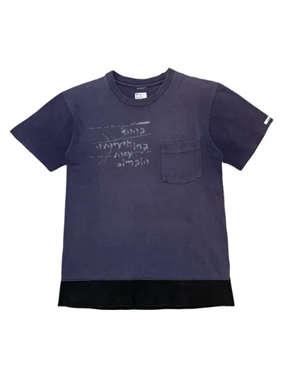 Pre-owned Number N Ine 1997 “keep Everything Very Simple” Tee In Purple