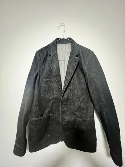 Pre-owned Number N Ine Archive Darted Raw Denim Jacket In Blue