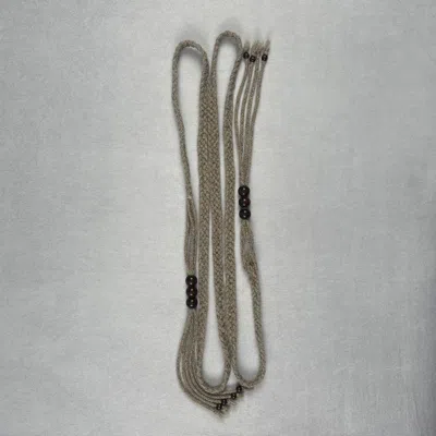 Pre-owned Number N Ine Aw02 Nowhere Man Rope Belt In Sand
